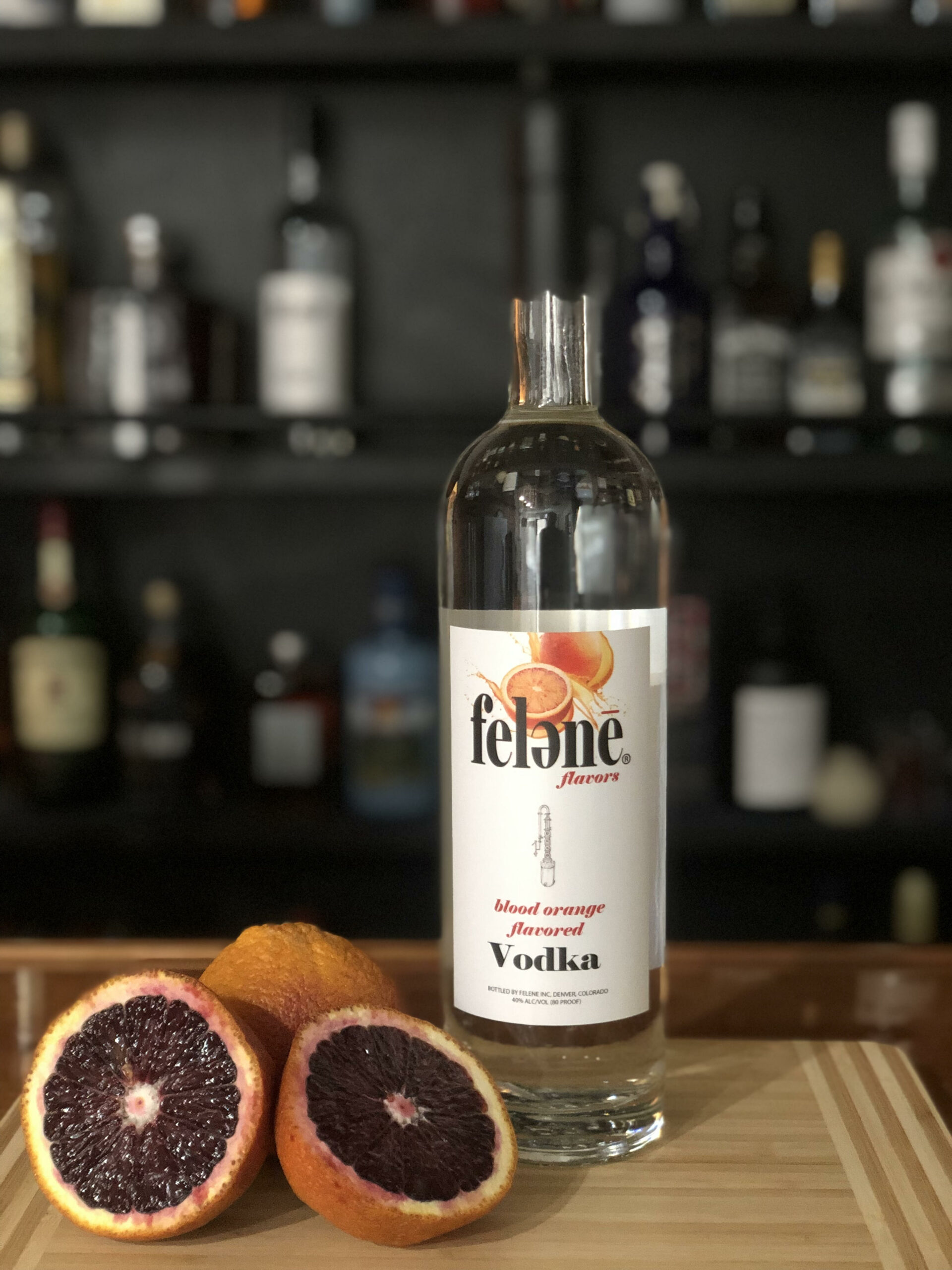 felene blood orange flavored vodka